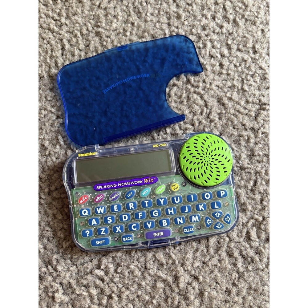 Vtg Franklin Electronic Speaking Homework Wiz Kid-240 Tested Working 1998 Tested
